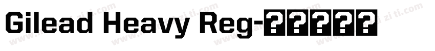 Gilead Heavy Reg字体转换